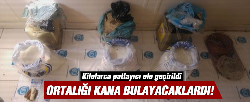 Van'da 54 kilogram patlayıcı ele geçirildi