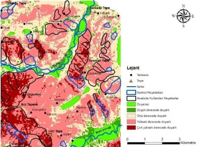 Samsun'un Heyelan Duyarlılık Haritası Çıkarıldı