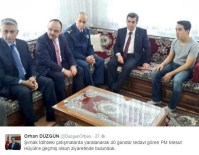 ORHAN DÜZGÜN - Vali Orhan Düzgün Yaralı Polis Memuru Mesut Hüyük'ü Ziyaret Etti