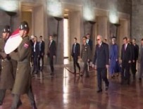 Devlet erkanı Anıtkabir'de