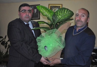 KKDGC Başkanı Daşdelen'den Ödül Alan İHA Muhabiri Çapanoğlu'na Tebrik Ziyareti