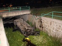 Alkollü Sürücü Otomobiliyle Dereye Uçtu