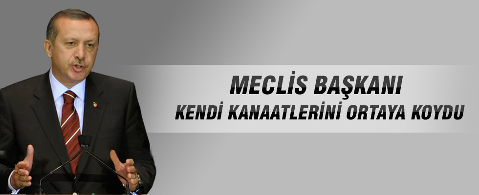 Cumhurbaşkanı Erdoğan: Meclis Başkanı kendi kanaatlerini ortaya koydu