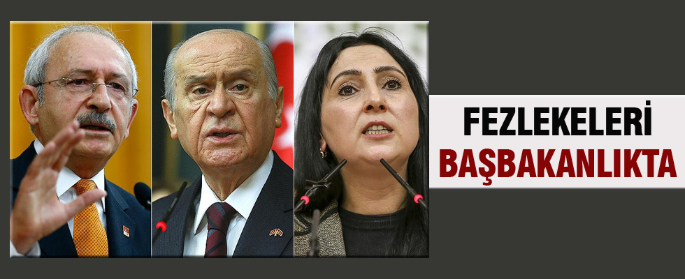 Kılıçdaroğlu, Bahçeli ve Yüksekdağ'ın fezlekeleri Başbakanlığa gönderildi