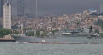 POLİS HELİKOPTERİ - Rus Savaş Gemisi Boğaz'dan Bu Kez Sorunsuz Geçti