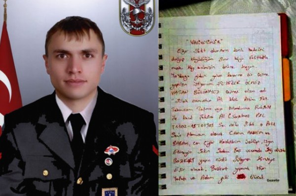 Şehitten yürek yakan vasiyet