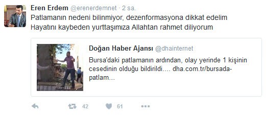 CHP'li Eren Erdem canlı bombaya rahmet diledi