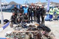 YALıKAVAK - Bu Çöpler Denizden Çıkarıldı