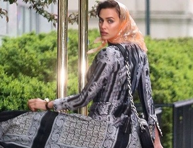 Irina Shayk başörtüsüyle herkesi şaşırttı!