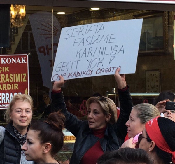 CHP Gençlik Kolları'ndan 'Laiklik' eylemi