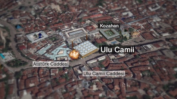 Bursa Ulu Cami yakınında bombalı saldırı