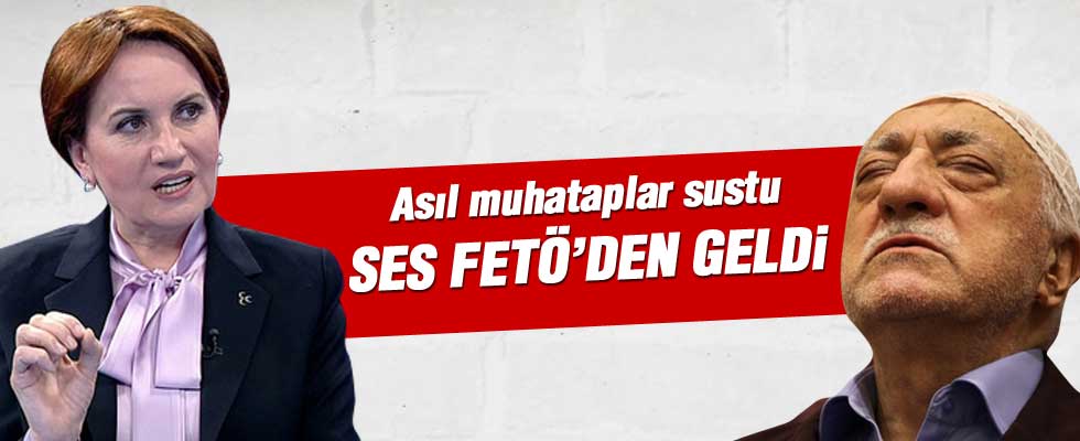 Asıl muhataplar sustu ses FETÖ'den geldi.