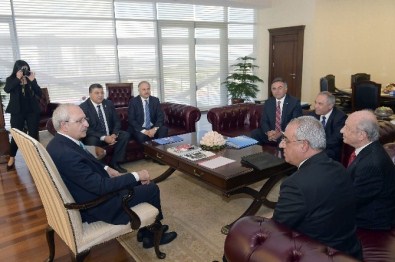 CHP Genel Başkanı Kılıçdaroğlu, DSP Genel Başkanı Aksakal 'I Kabul Etti