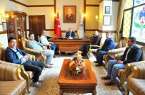 BASIN KURULUŞU - Erzincan Gazeteciler Cemiyeti Vali Kahraman'ı Makamında Ziyaret Etti