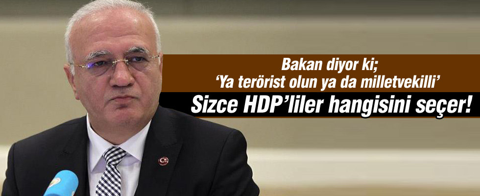 Bakan Elitaş HDP'lileri sert dille uyardı