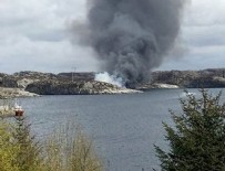 HELİKOPTER KAZA - Norveç'te helikopter düştü