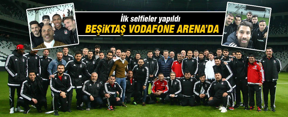 Beşiktaş futbol takımı, Vodafone Arena'yı gezdi