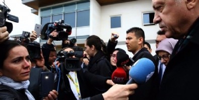 Erdoğan'a ağlayarak soru soran gazeteci