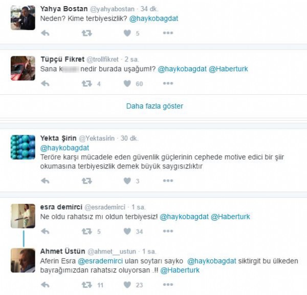 Hayko Bağdat Özel Harekatçıların tekbir getirmesini hazmedemedi