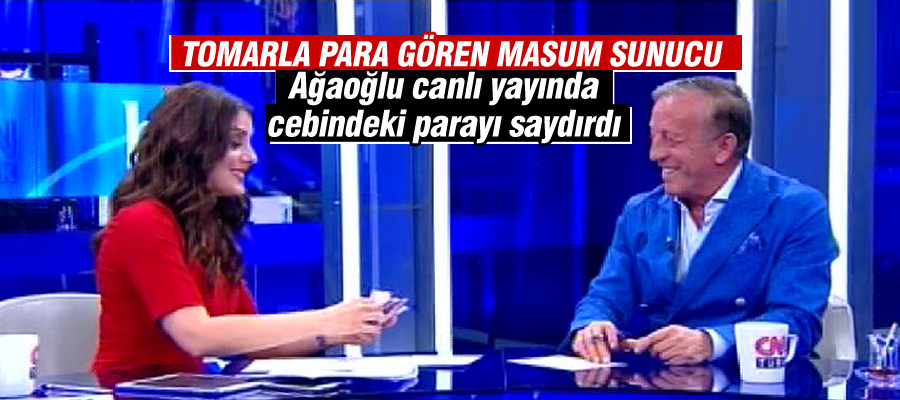 Ali Ağaoğlu cebindeki parayı canlı yayında saydı