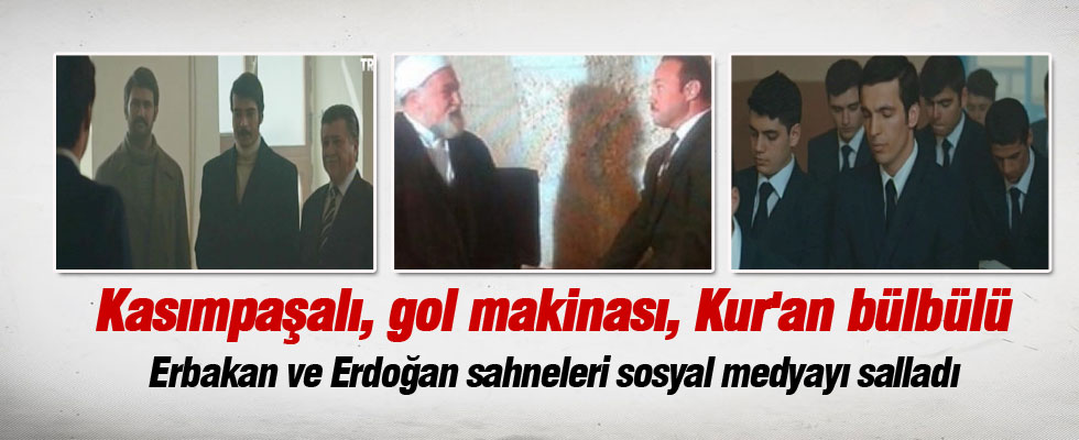 Erbakan ve Erdoğan sahneleri sosyal medyayı salladı