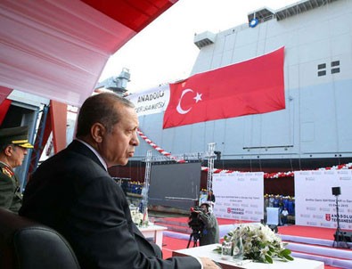 Erdoğan hücum gemisi töreninde konuştu