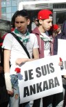 İSLAMOFOBİ - Belçikalı Ve Fransız Gençler Ankara'daki Saldırıda Ölenleri Andı