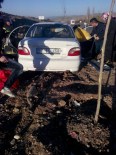 BAŞAĞAÇ - Sandıklı'da Trafik Kazası Açıklaması 2 Yaralı