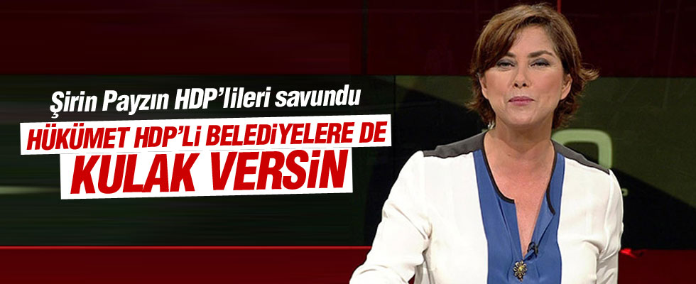 Şirin Payzın HDP'li belediyeyi savundu