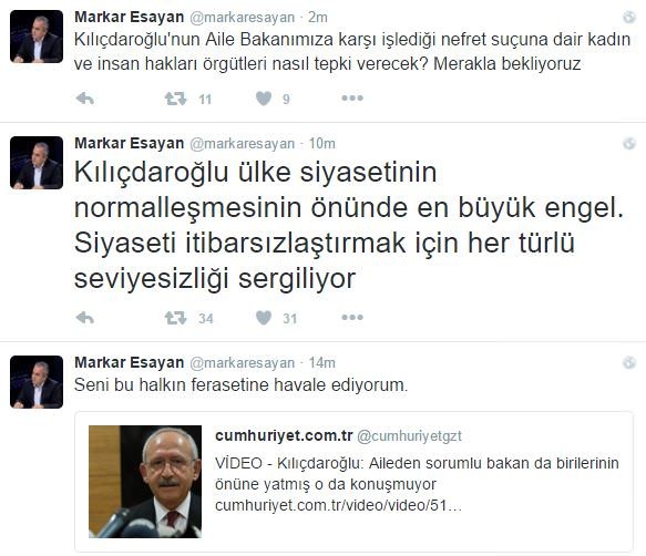 Kılıçdaroğlu'ndan Bakan Sema Ramazanoğlu'na ağza alınmayacak sözler