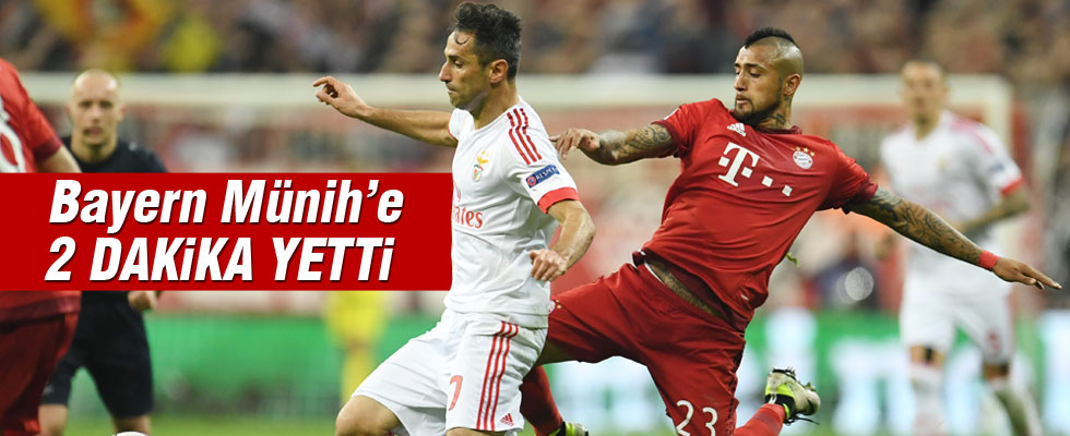 Bayern Münih'e 2 dakika yetti