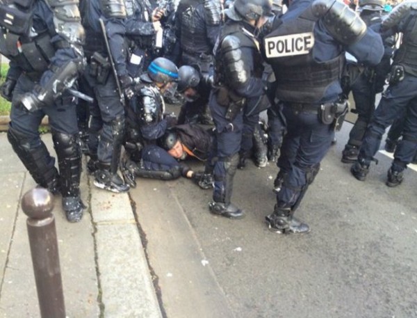 Fransa'daki eylemlere polisten sert müdahale
