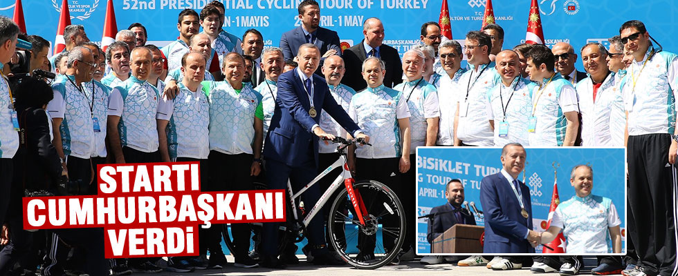 Erdoğan, Bisiklet Turu'nun açılışında konuştu