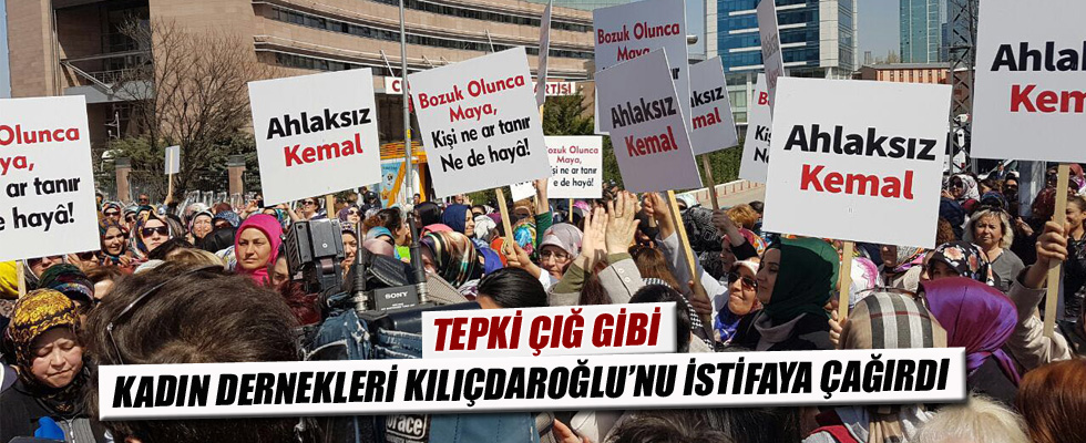 Kadın dernekleri Kılıçdaroğlu'nu istifaya çağırdı