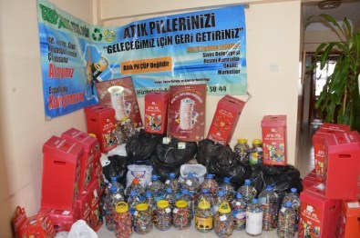Sivas'ta 3.5 Ton Atık Pil Toplandı