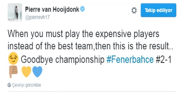 Hooijdonk da Pereira'yı eleştirdi