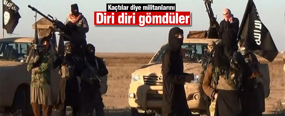 DAEŞ militanlarını diri diri gömdü