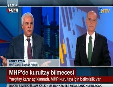 Koray Aydın'dan NTV spikerine fırça!