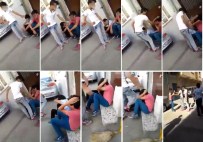 AMATÖR KAMERA - Küçük çocukları feci şekilde dövdü