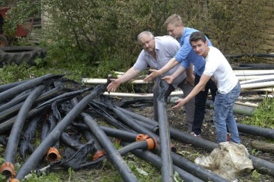 Sulama Hazırlığı Yapan Çiftçinin Boruları Yandı