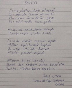 Çorumlu İnşaat İşçisinden Somalı Madenciler İçin Şiir