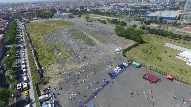 Bayrampaşa'da Uçurtma Şöleni Havadan Görüntülendi