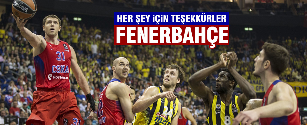 Fenerbahçe'den Avrupa ikincisi oldu