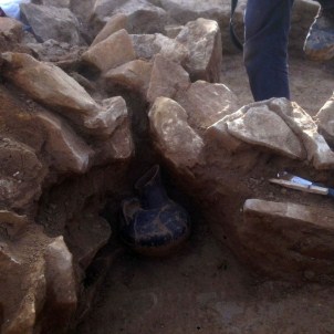 5 bin yıllık savaşçı mezarı bulundu