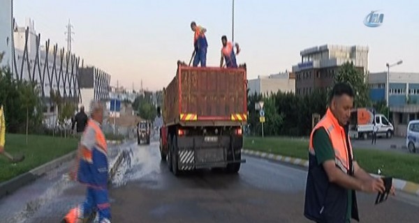 Ümraniye'de korkutan görüntü