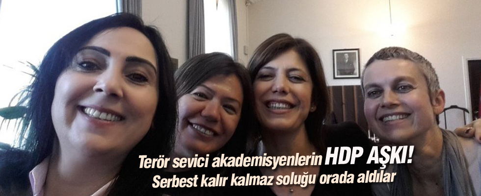 Terör sevici akademisyenlerden HDP'ye ziyaret