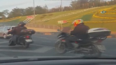 İstanbul Trafiğinde Akıllara Durgunluk Veren Olay !