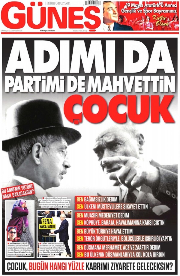 'Adımı da partimi de mahvettin çocuk'