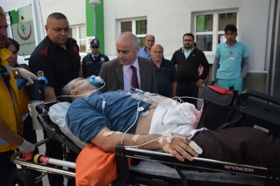 Vali Karahan'dan Saldırıda Yaralanan Teknikere Ziyaret