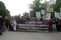 Rus Elçiliği Önünde Çerkez Soykırımı Protestosu